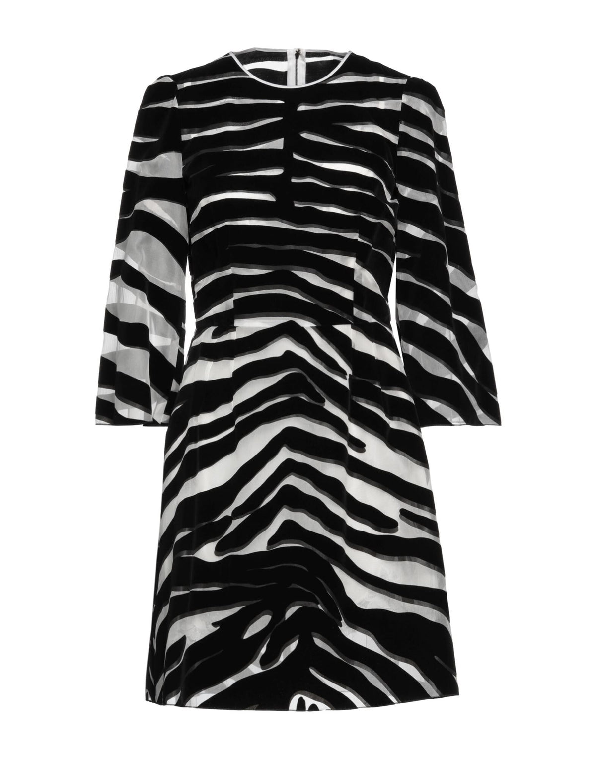 Dolce&Gabbana Women's Round Neck Zip Mini Dress