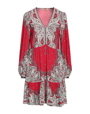 Twinset Women's V-Neck Crepe Mini Dress
