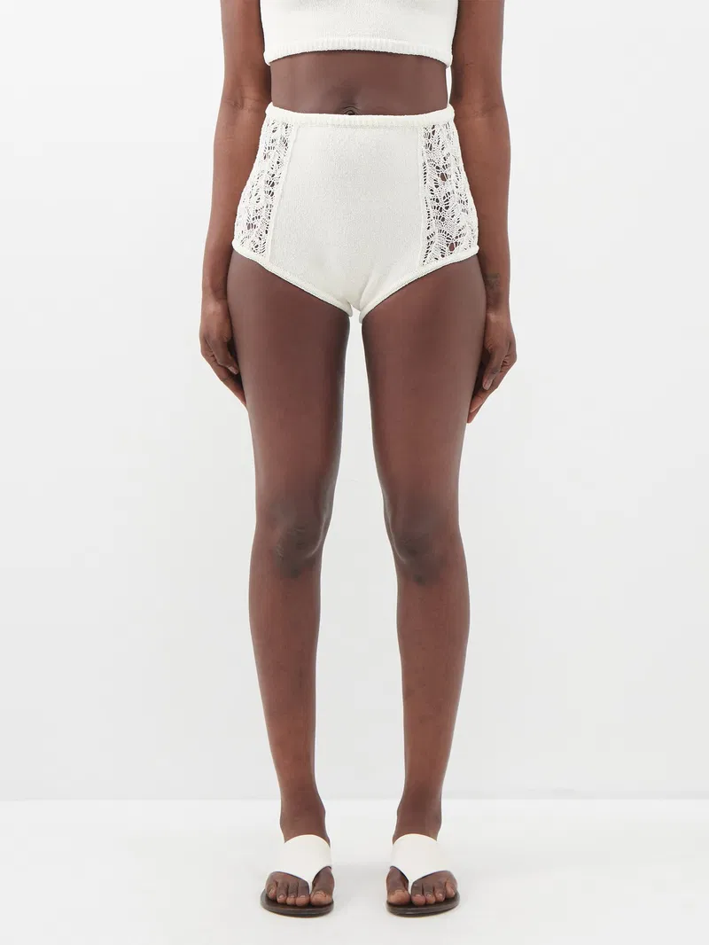 Womens Le Kasha Casual Shorts In White