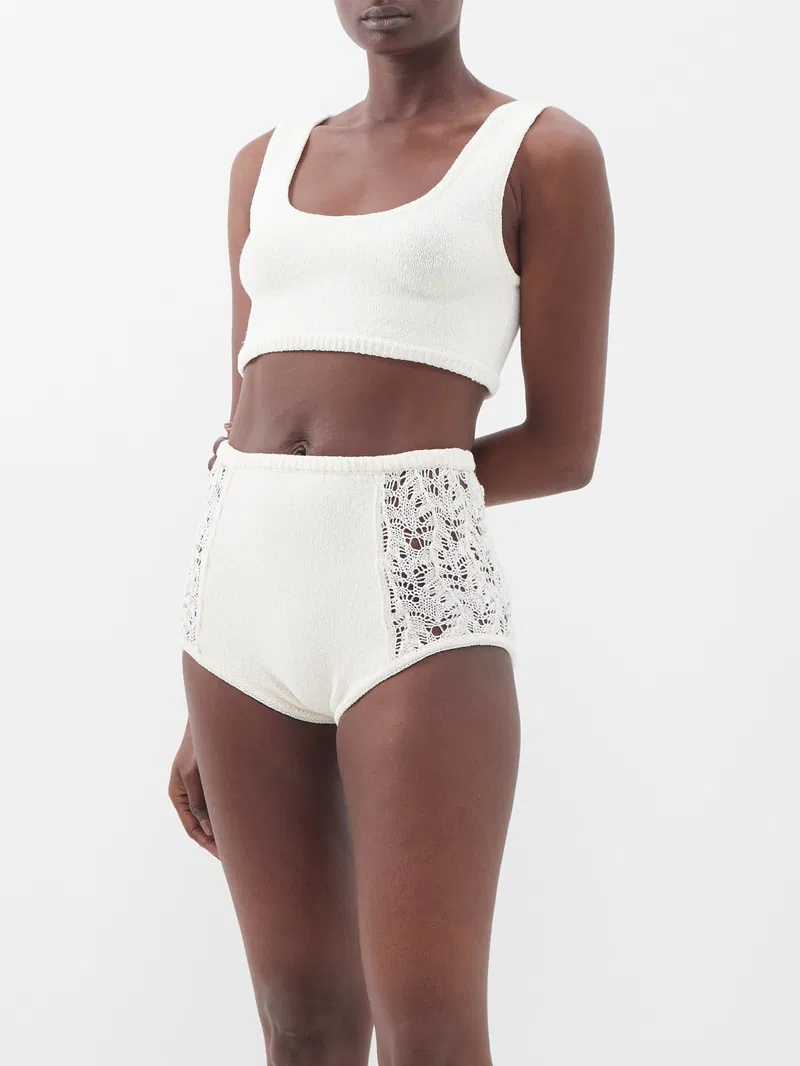 Womens Le Kasha Casual Shorts In White