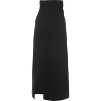 RAEY Womens Organic Wool Crepe High Waist Pencil Skirt in Black