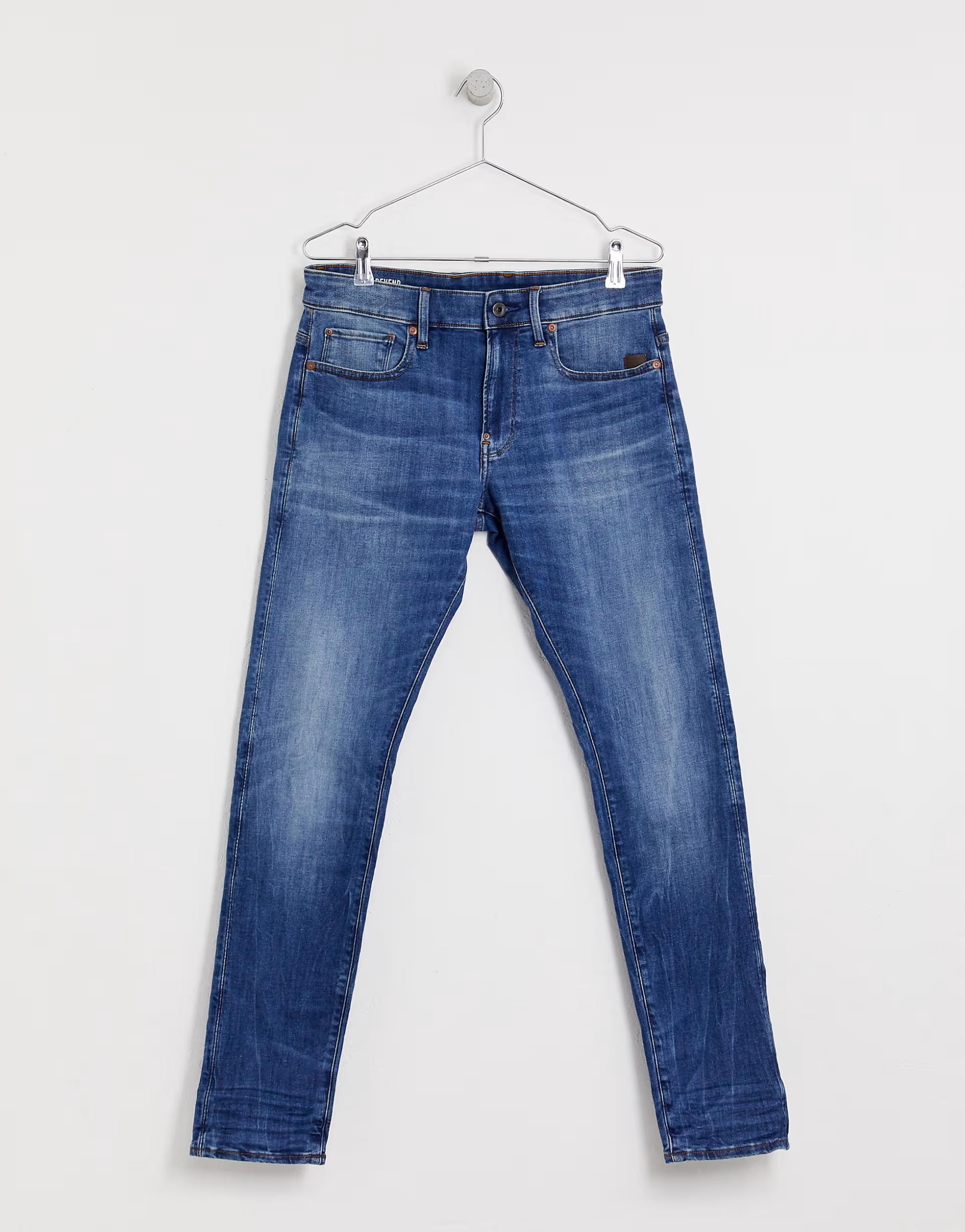 G-Star Mens Skinny Fit Jeans in Medium Aged In Blue