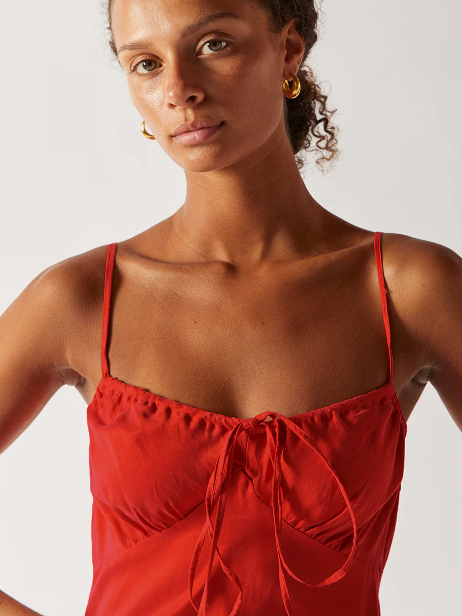 Womens Casa Raki Short Sun Dresses In Red