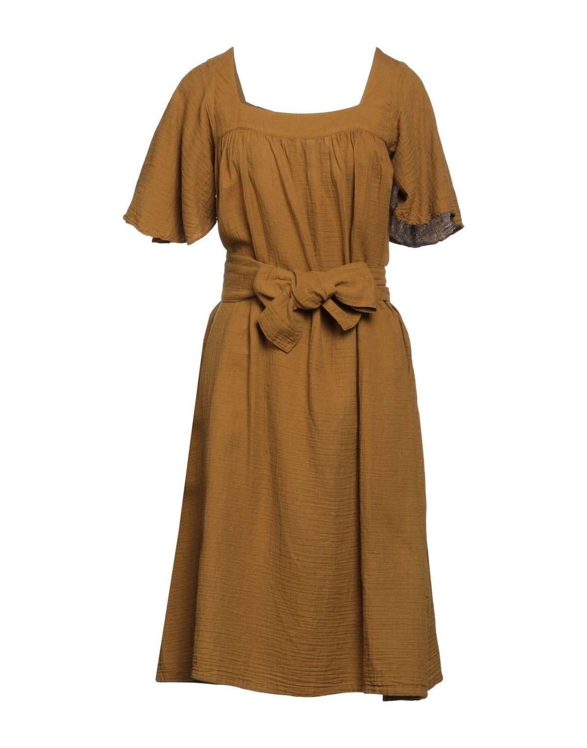 Bonton Women's Belted Button Midi Dress