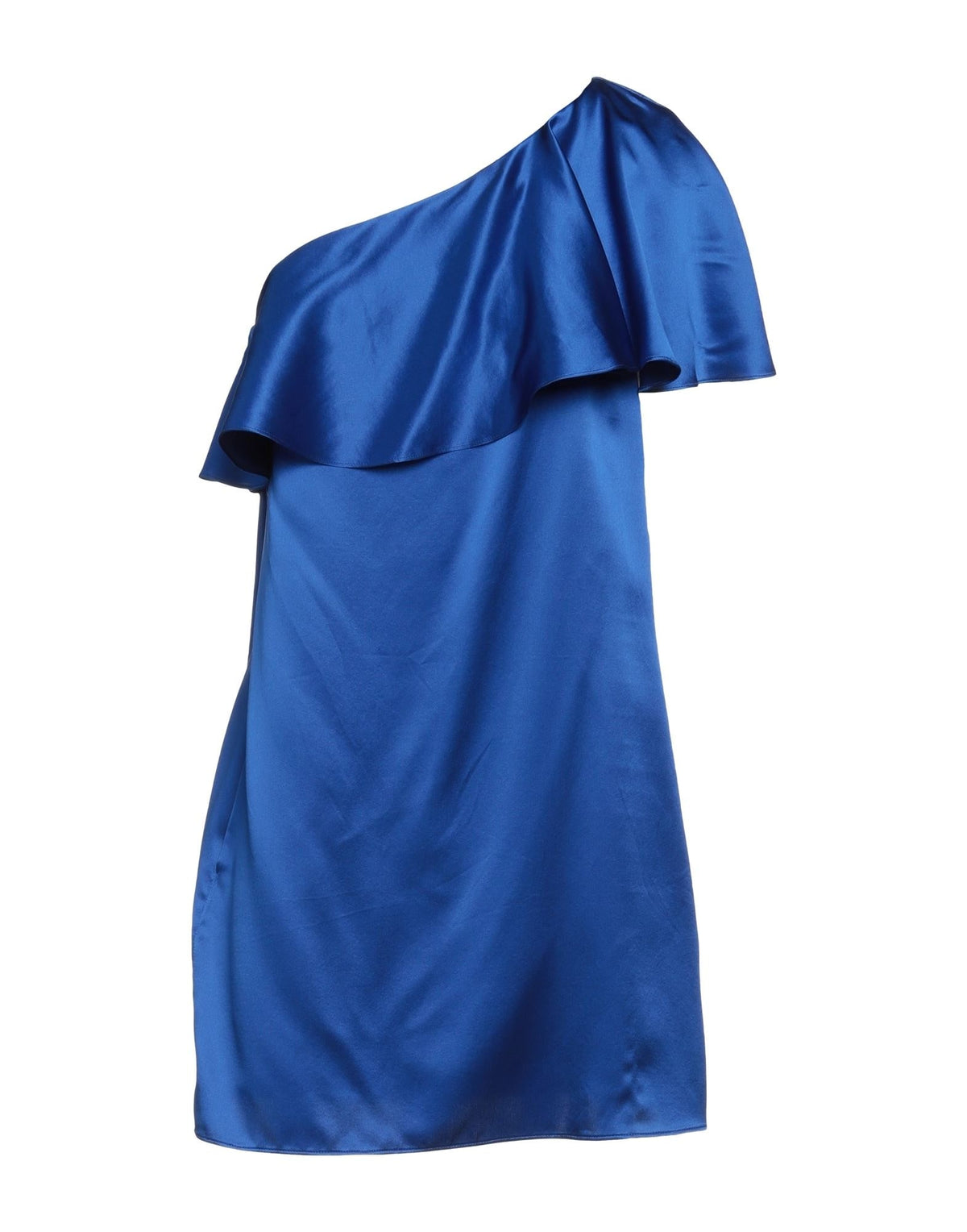 Saint Laurent Women's One-Shoulder Deep Neck Mini Dress