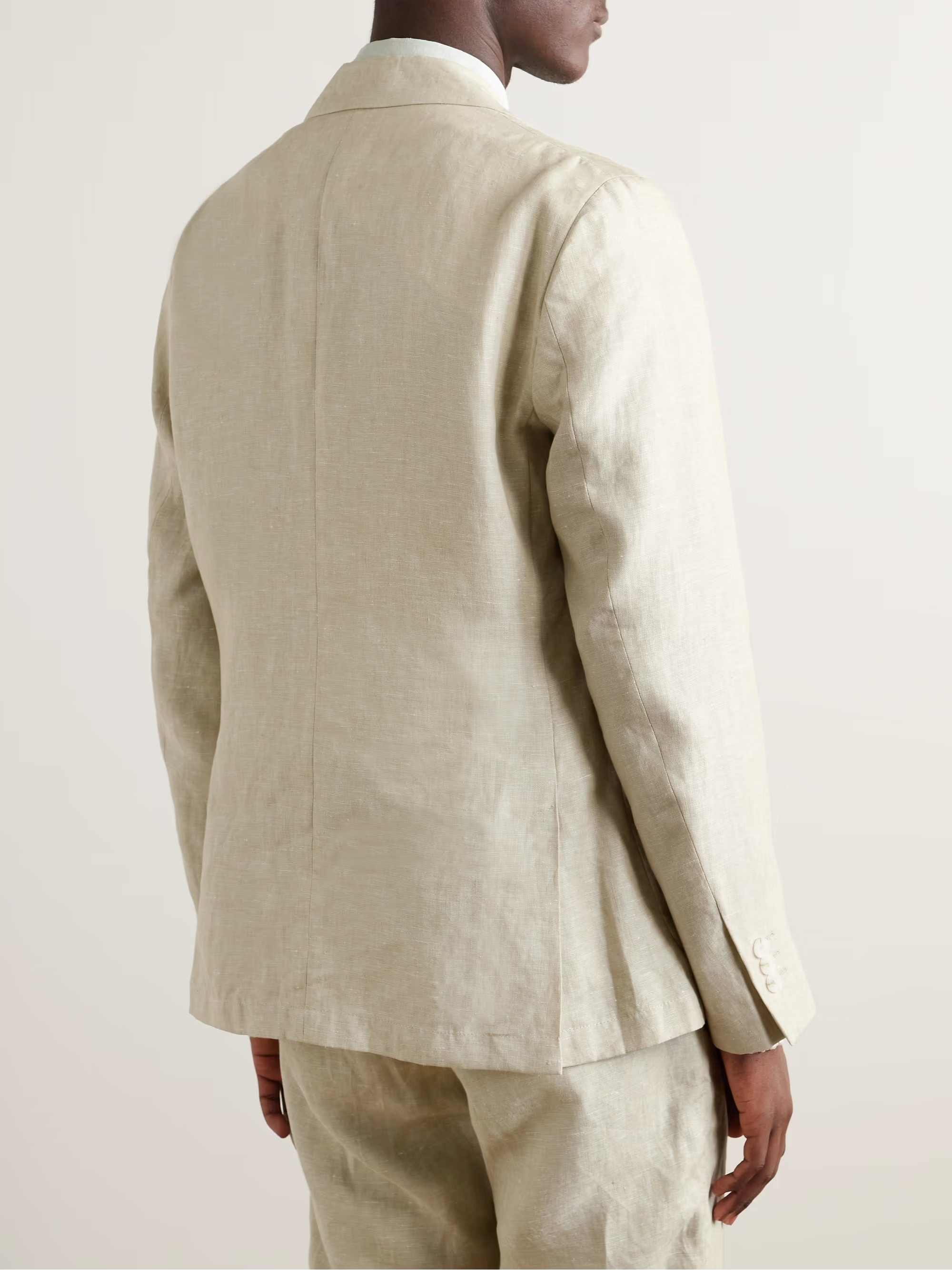 Mens Frescobol Carioca Casual Suit Jackets In Beige