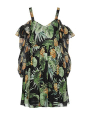 Twinset Women's V-Neck Floral Mini Dress