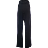 RAEY Womens Recycled Blend Uniform Wide Leg Trousers in Navy