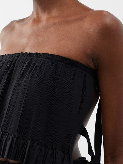 Womens Renata Brenha Crop Tops In Black