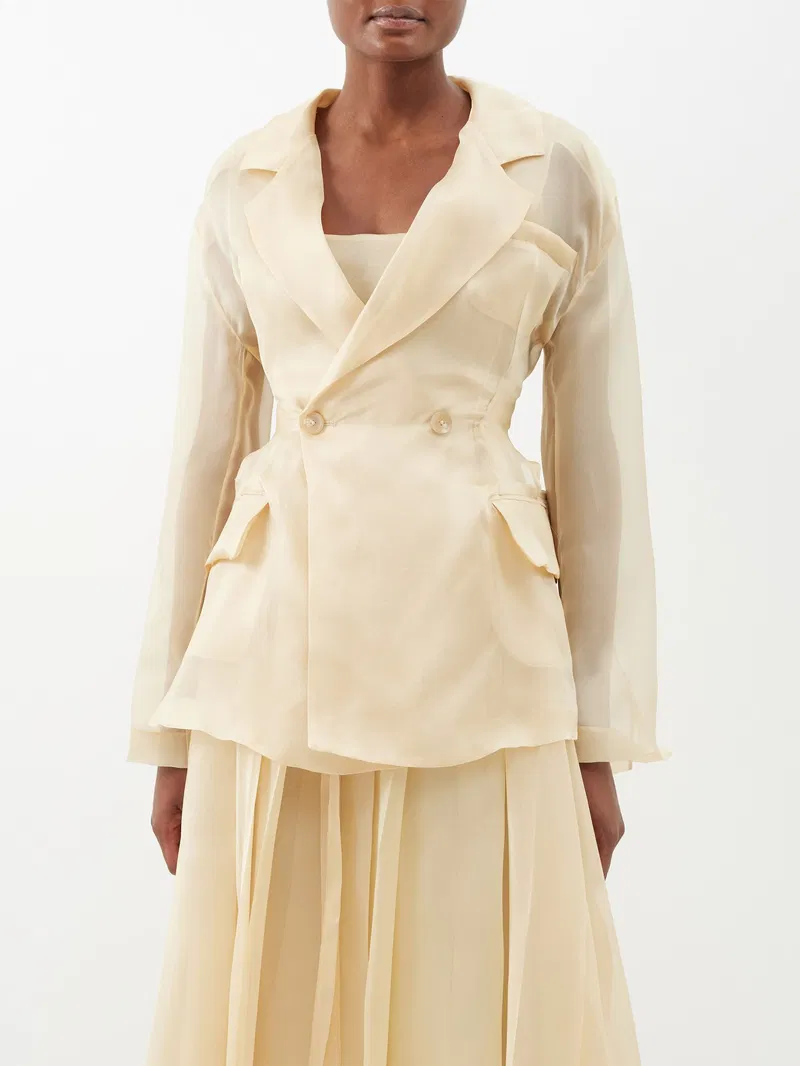 Womens A.W.A.K.E. Tailored Jackets In Beige