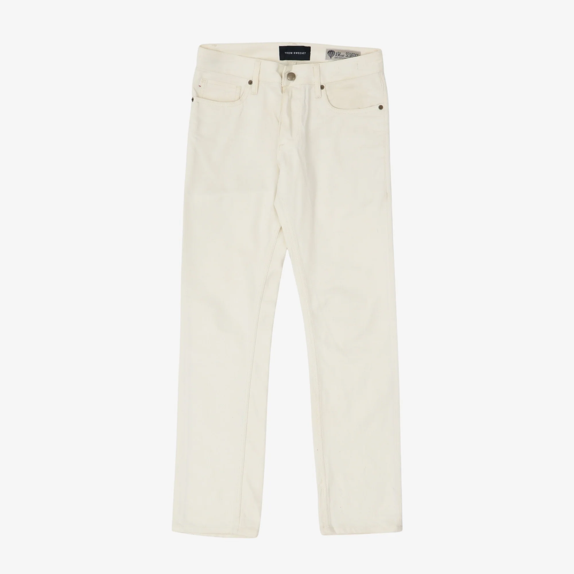 Mens Thom Sweeney Slim Jeans In Beige