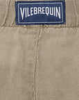 Vilbrequin Mens Barry Linen Garment Dyed Drawstring Short In Green