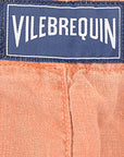 Vilbrequin Mens Barry Linen Garment Dyed Drawstring Short in Pink