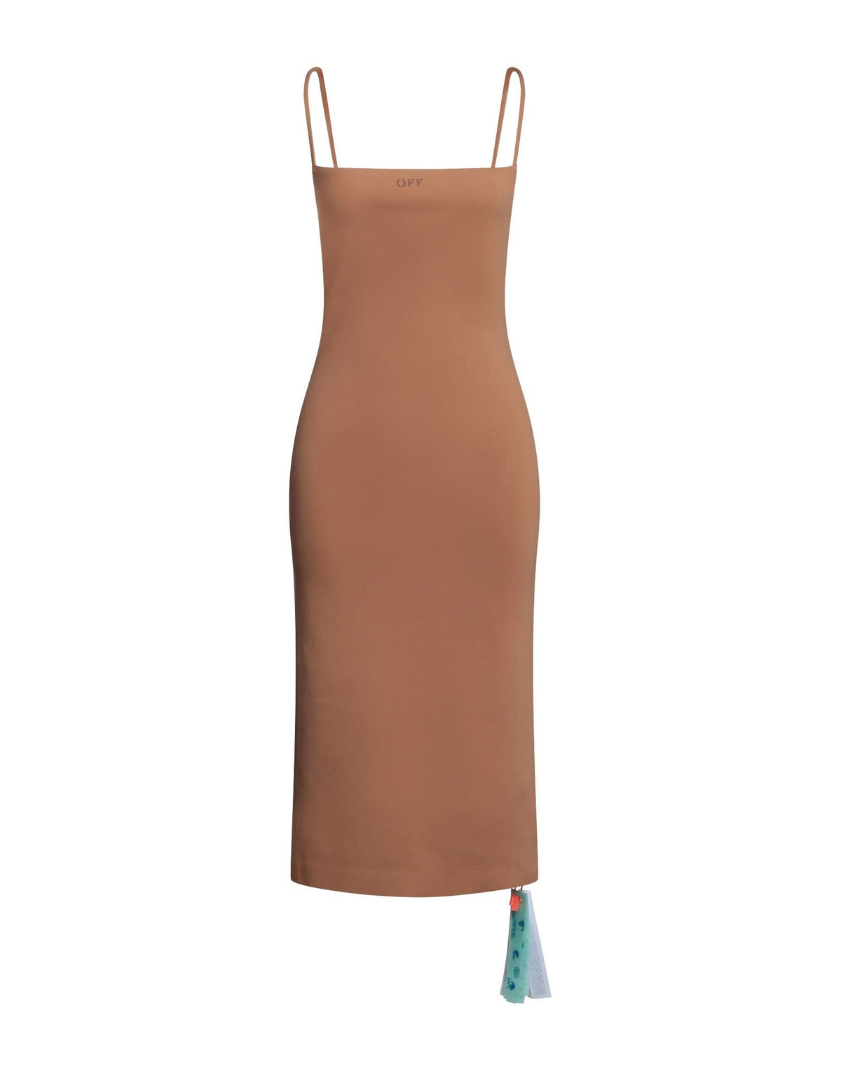 OFF-WHITE Women's Deep Neck Logo Midi Dress