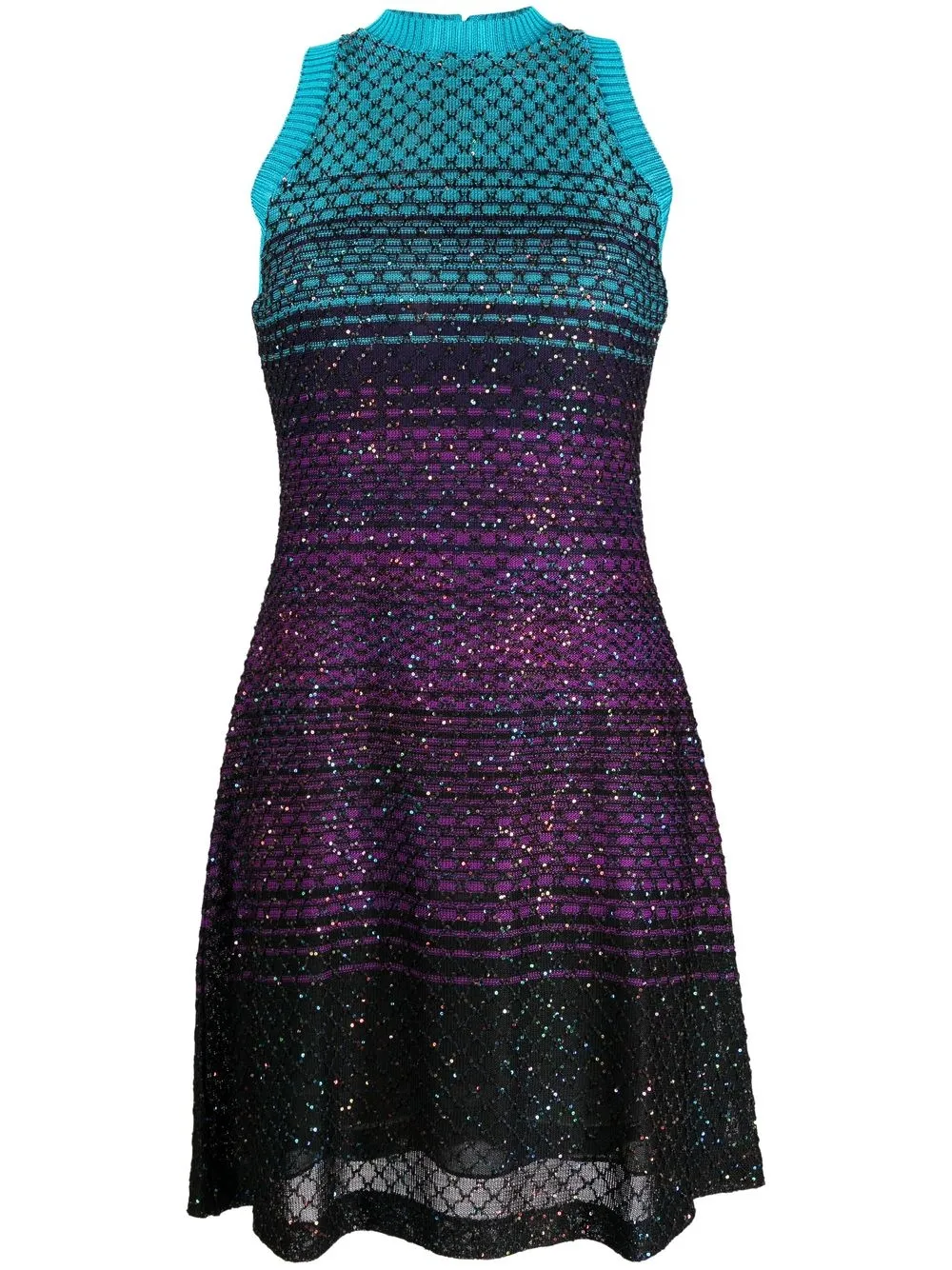 Missoni Womens Sequin-Embellished Knitted Dress