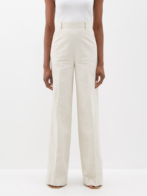 Womens Altuzarra Wide Leg Trousers In Beige