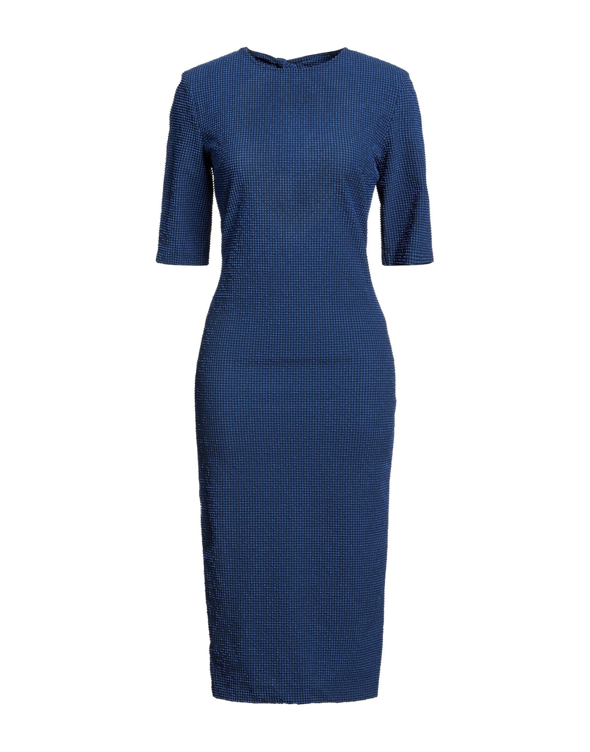 Semicouture Women's Crew Neck Jersey Midi Dress