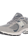 New Balance Womens 2002R Leather And Mesh Trainers in Grey Multi