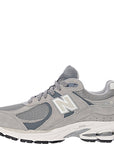 New Balance Womens 2002R Leather And Mesh Trainers in Grey Multi