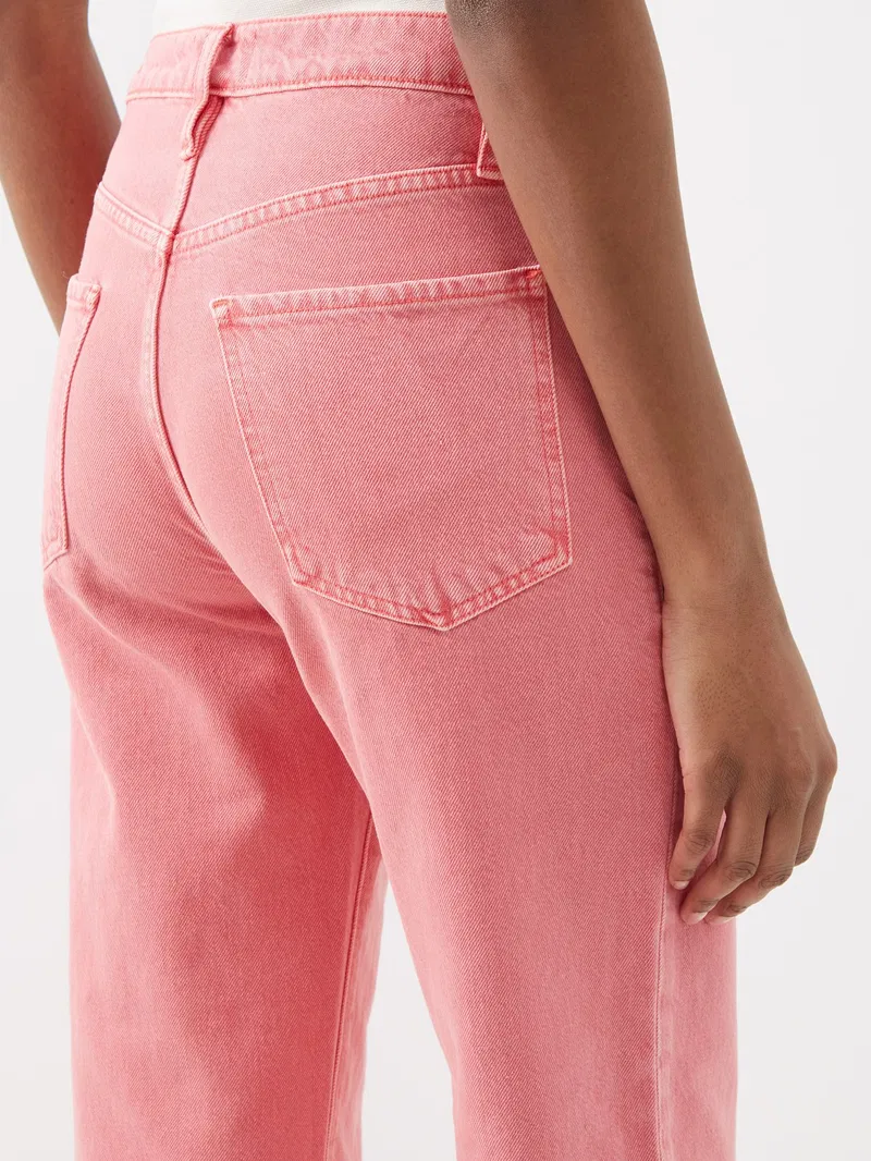 Womens Frame Denim Straight Jeans In Pink