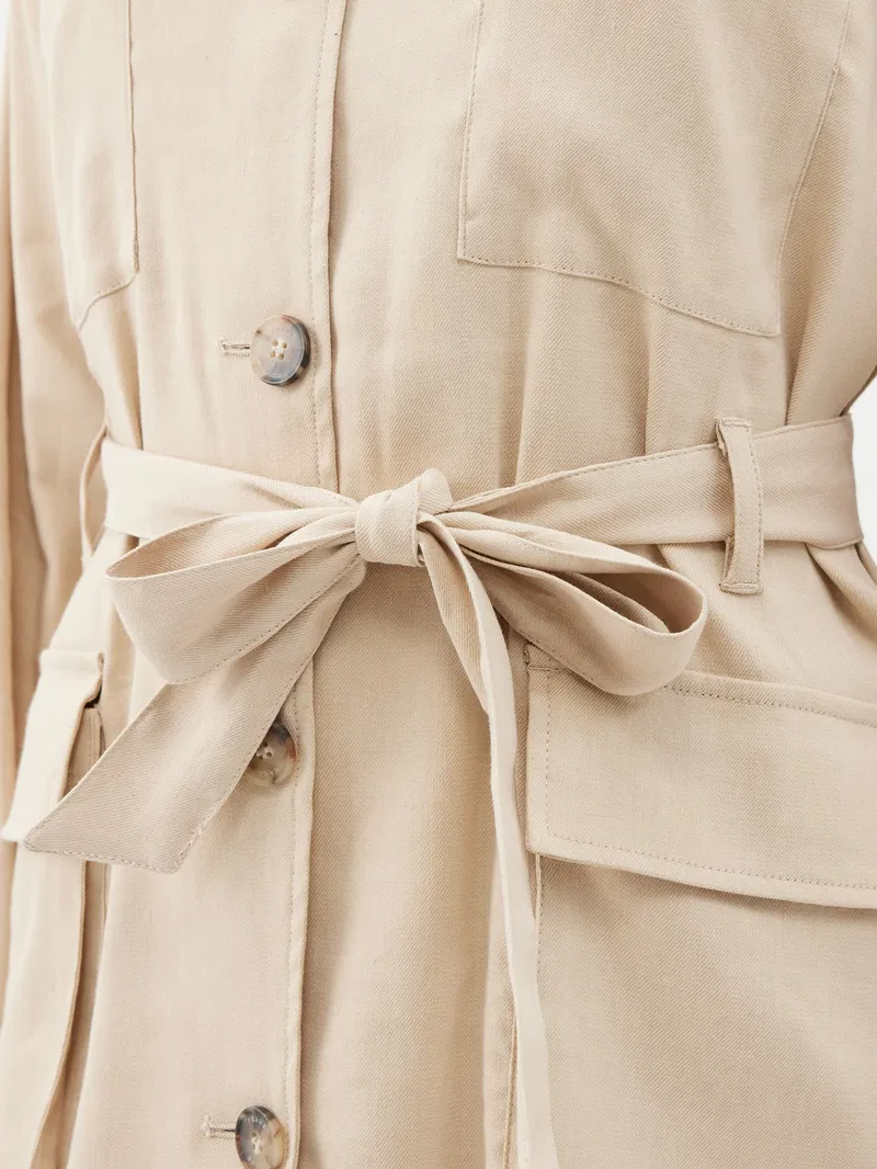 Womens Frame Denim Casual Jackets In Sand