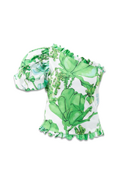 Womens Kika Vargas Blouses In White Green