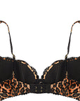 Agent Provocateur Womens C/O Leopard Print Molly Bra W Lace Trim In Multi