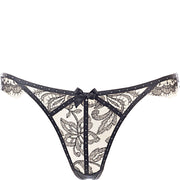 Agent Provocateur Womens Krystabell Lace Thong In Black
