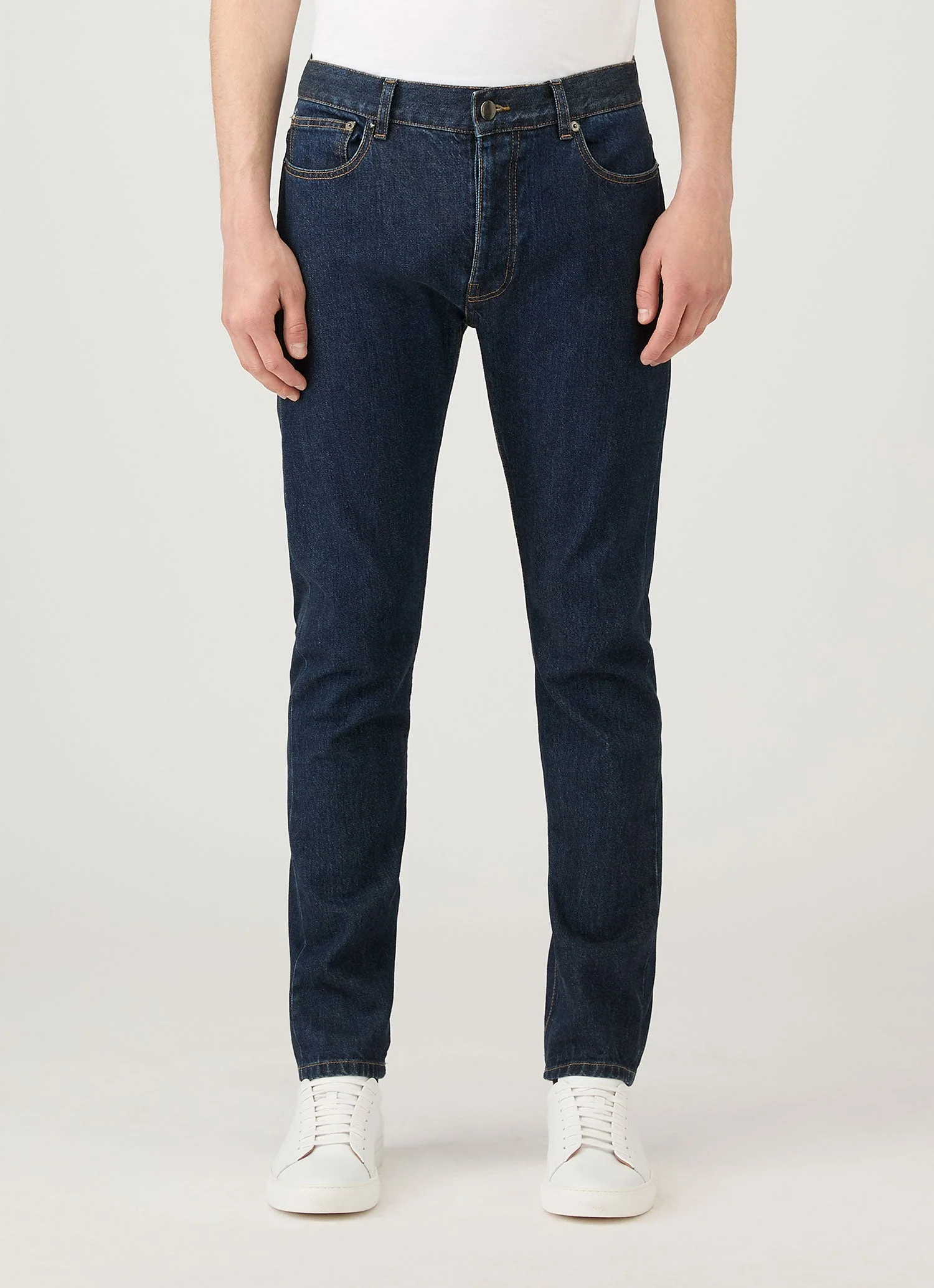 Mens Sunspel Slim Jeans In Indigo