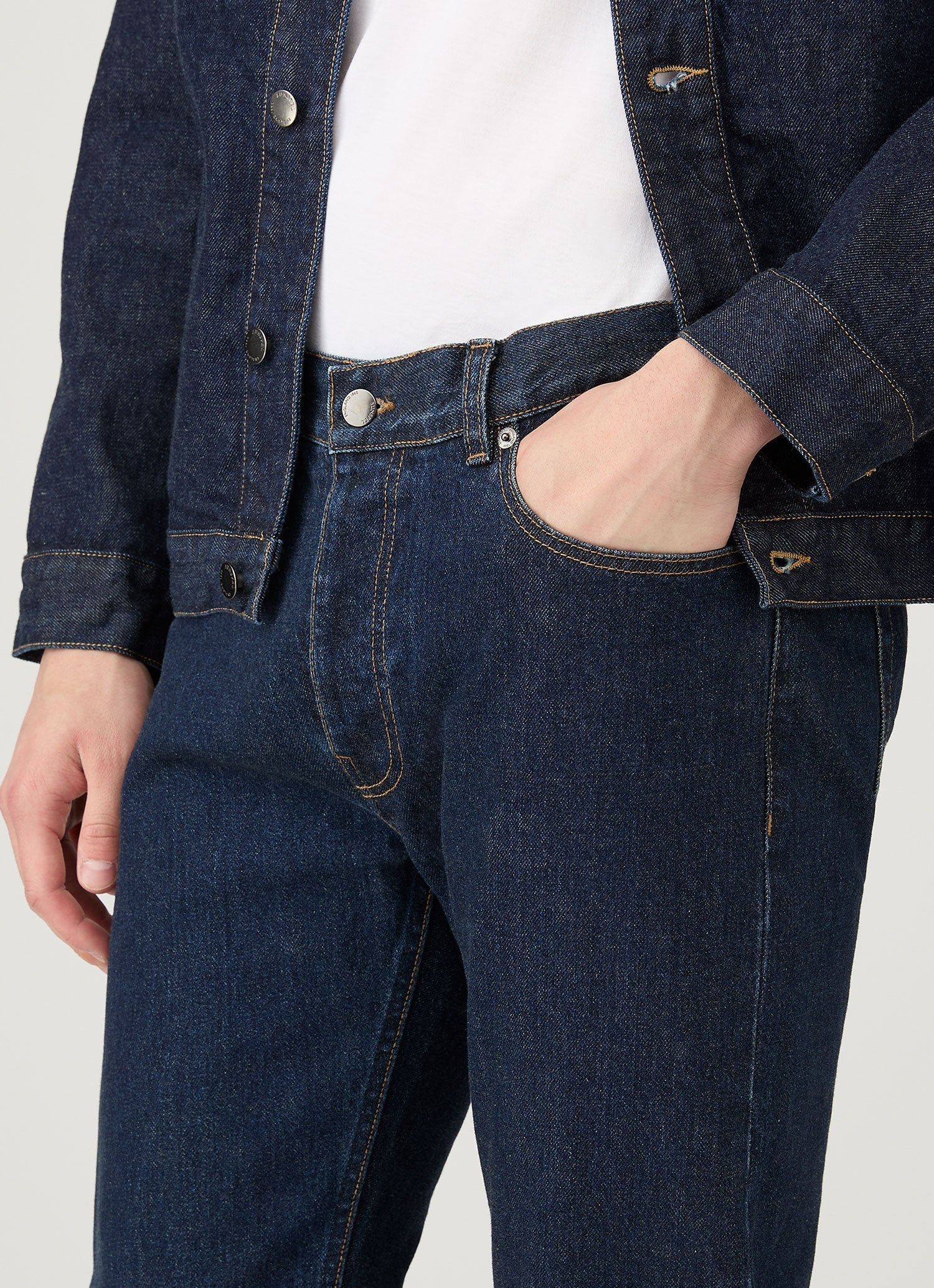 Mens Sunspel Slim Jeans In Indigo