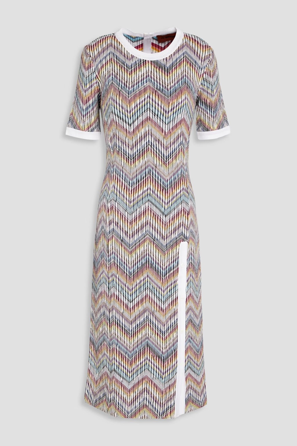 Missoni Womens Crochet Knit Midi Dress