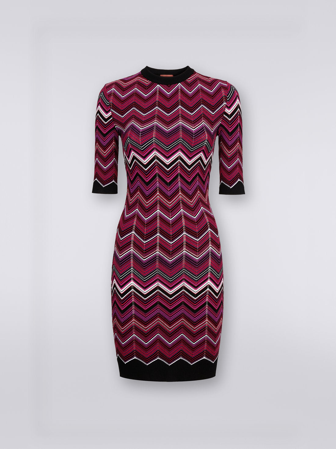 Missoni Womens Chevron Mini Dress in Pink
