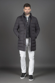 Mens Moorer Down Coats In Grey