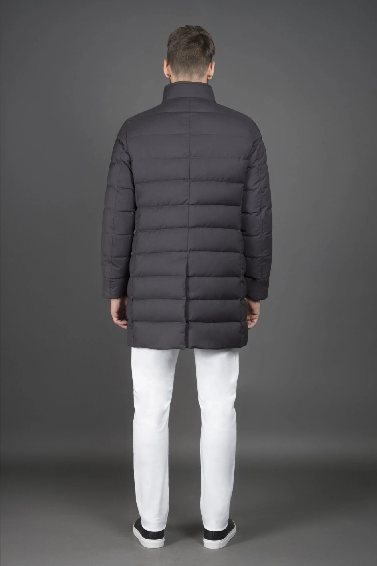 Mens Moorer Down Coats In Grey