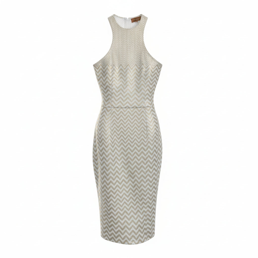 Missoni Womens Midi Dress in Gold
