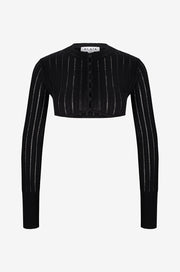 Womens Alaia Light Cardigans In Black
