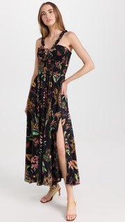 Womens Charo Ruiz Long Sun Dresses In Black Print