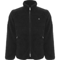 Represent Mens Black Zip Through Pile Fleece Jacket