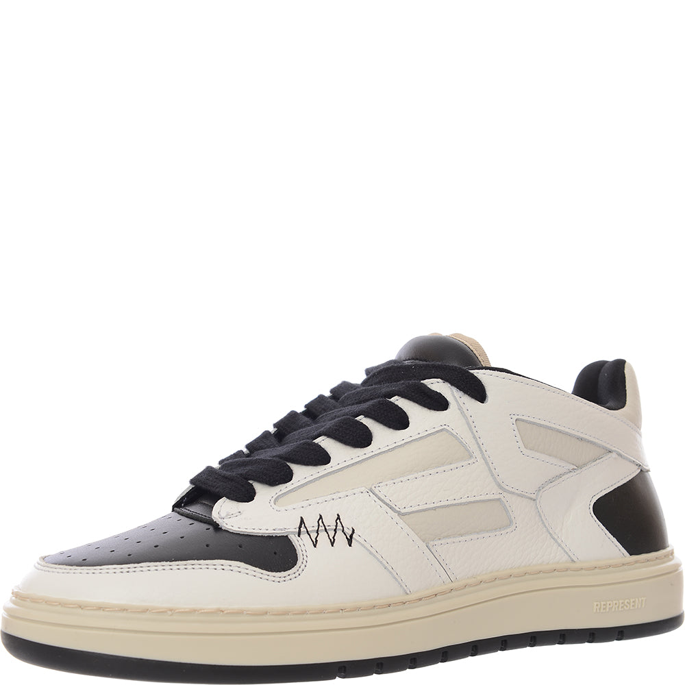 Represent Men&#39;s Reptor Mid Trainers in White/Black