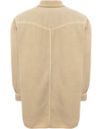 Isabel Marant Etoile Womens Taniami Fluid Denim Overshirt - Ga in White