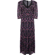 Isabel Marant Etoile Womens Leoniza Printed Cotton V-Nk Long Dress in Multicoloured