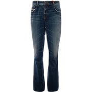 Diesel Womens Ebbey Low Rise Flared Jean In Blue