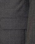 Lanvin Mens Virgin Wool Notch Lapel Flap Pocket 2 Button Suit Jacket In Grey