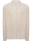 Lanvin Mens Cotton Ls Tunic Shirt in White