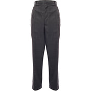 Lanvin Mens Virgin Wool One Pleat Straight Leg Suit Trousers in Grey