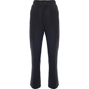Lanvin Mens Wool Mohair Elasticated Belt Suit Trousers in Black