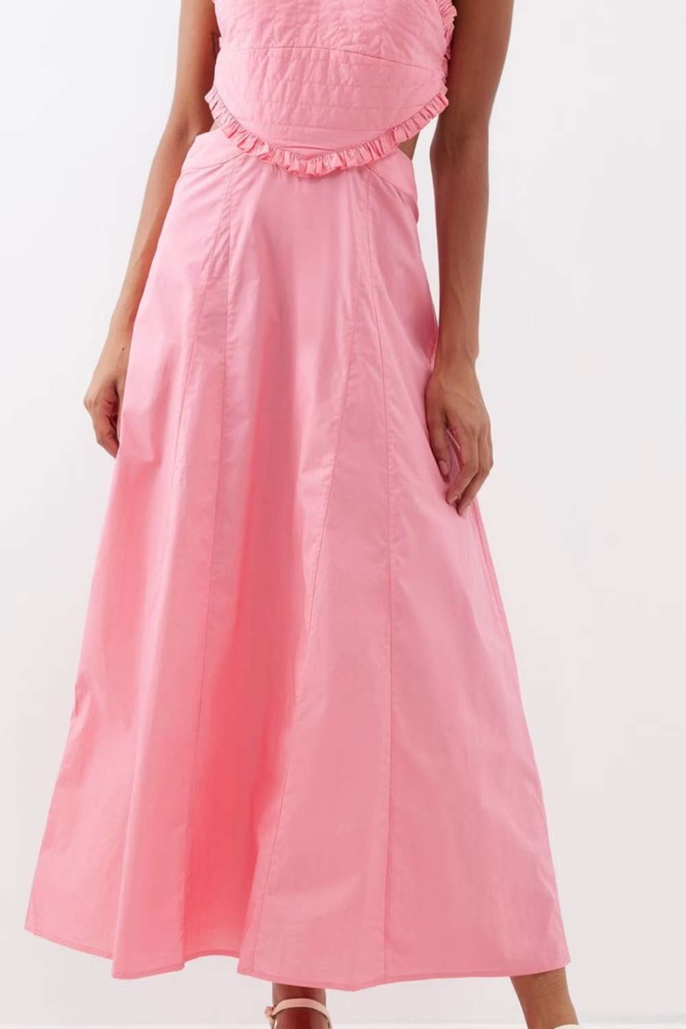 Womens Bird & Knoll Long Sun Dresses In Pink