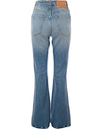 Paco Rabanne Womens Denim Cao Flare Wide Leg Jeans In Blue