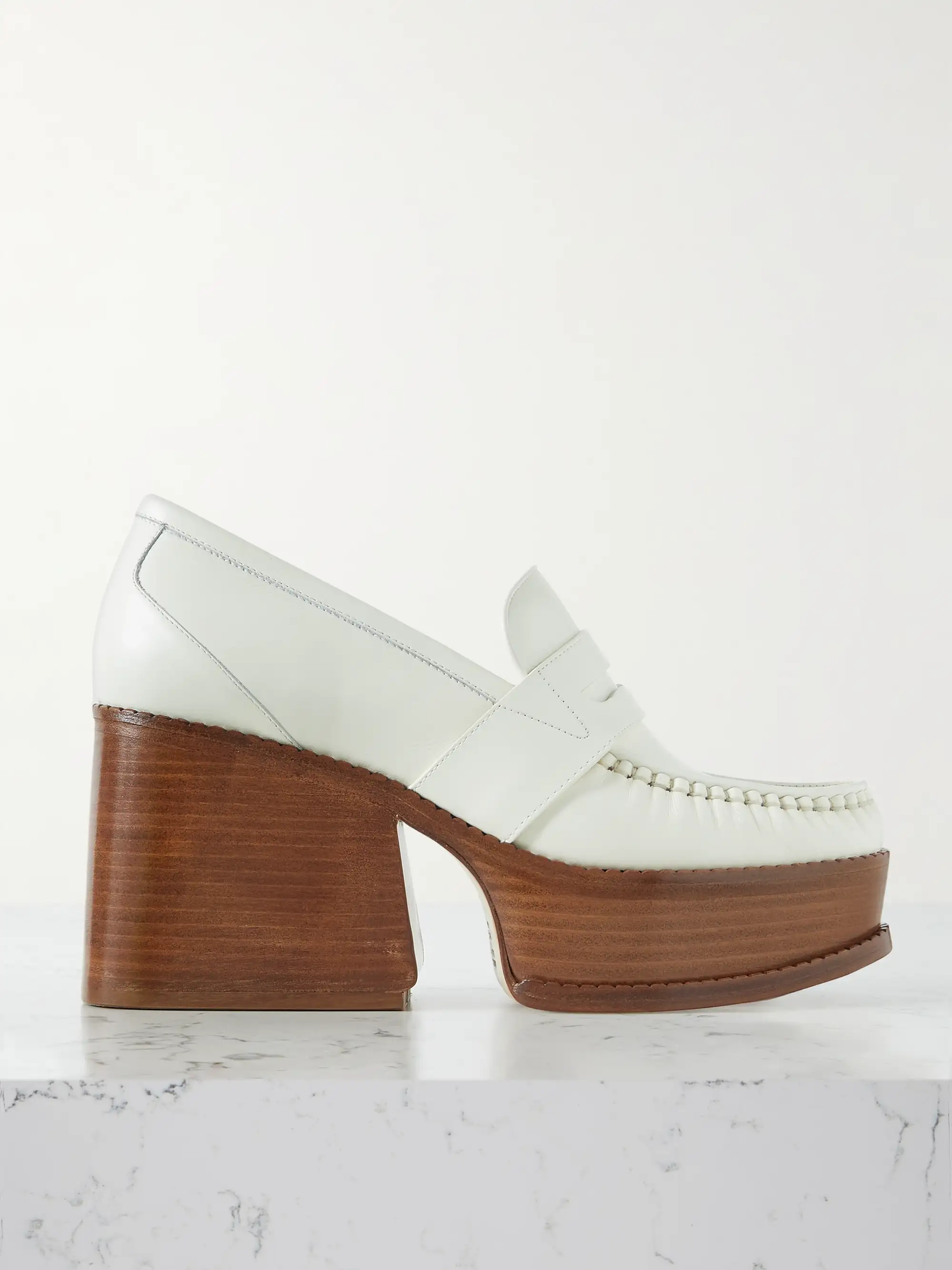 Womens Gabriela Hearst Flatforms In Cream