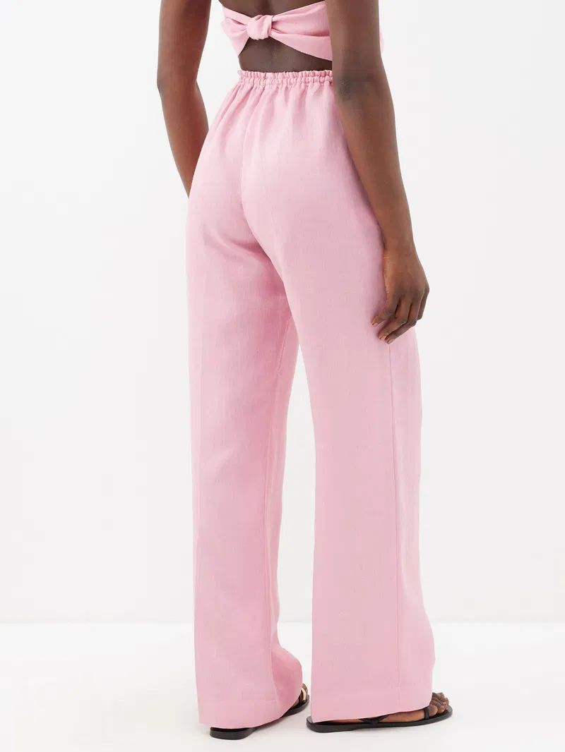 Womens Asceno Relaxed Trousers In Pink